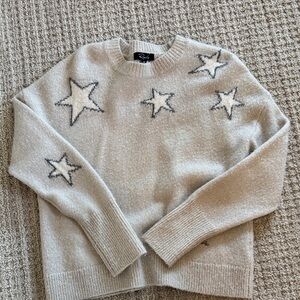 Rails Beige Star Pattern Sweater